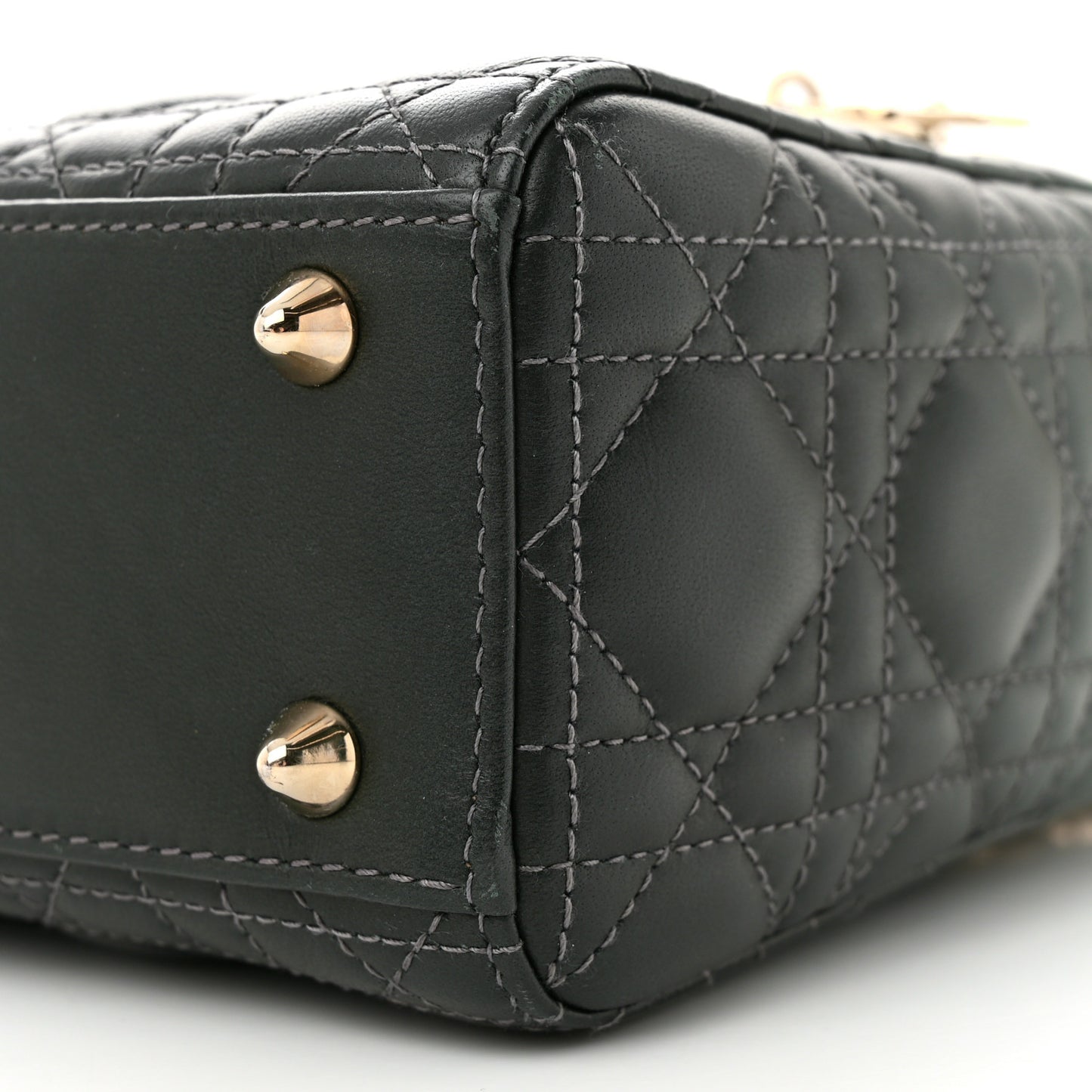 Lambskin Cannage Gradient Small My ABCDior Lady Dior Grey