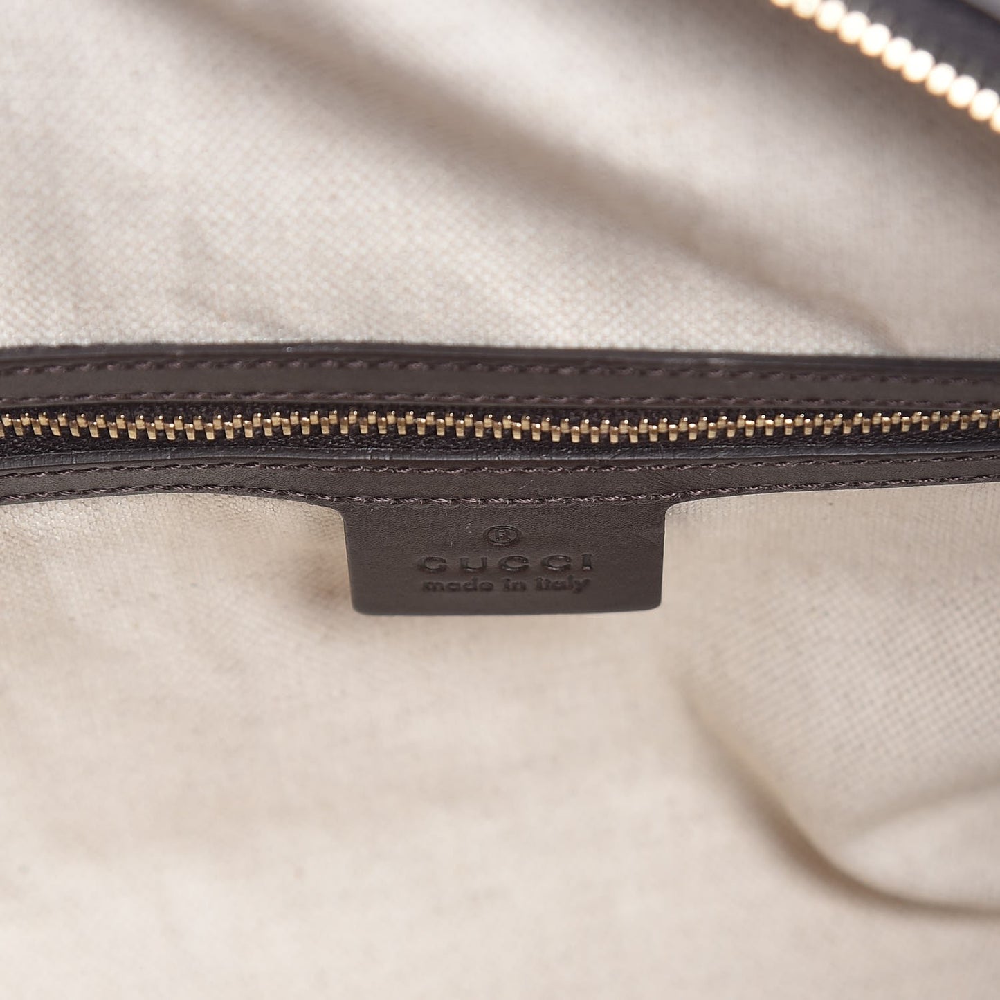Monogram Vintage Web Small Boston Dark Brown