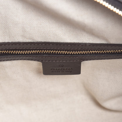 Gucci Monogram Vintage Web Small Boston Dark Brown 6 of 7