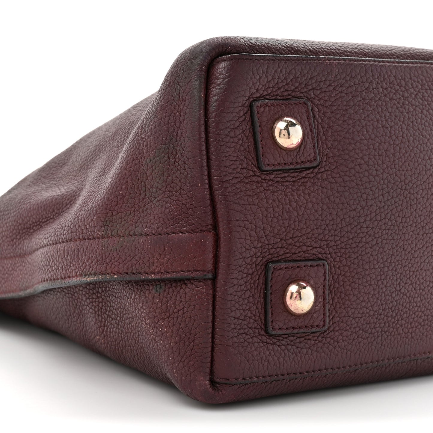 Classic Grained Calfskin Alice Satchel Oxblood