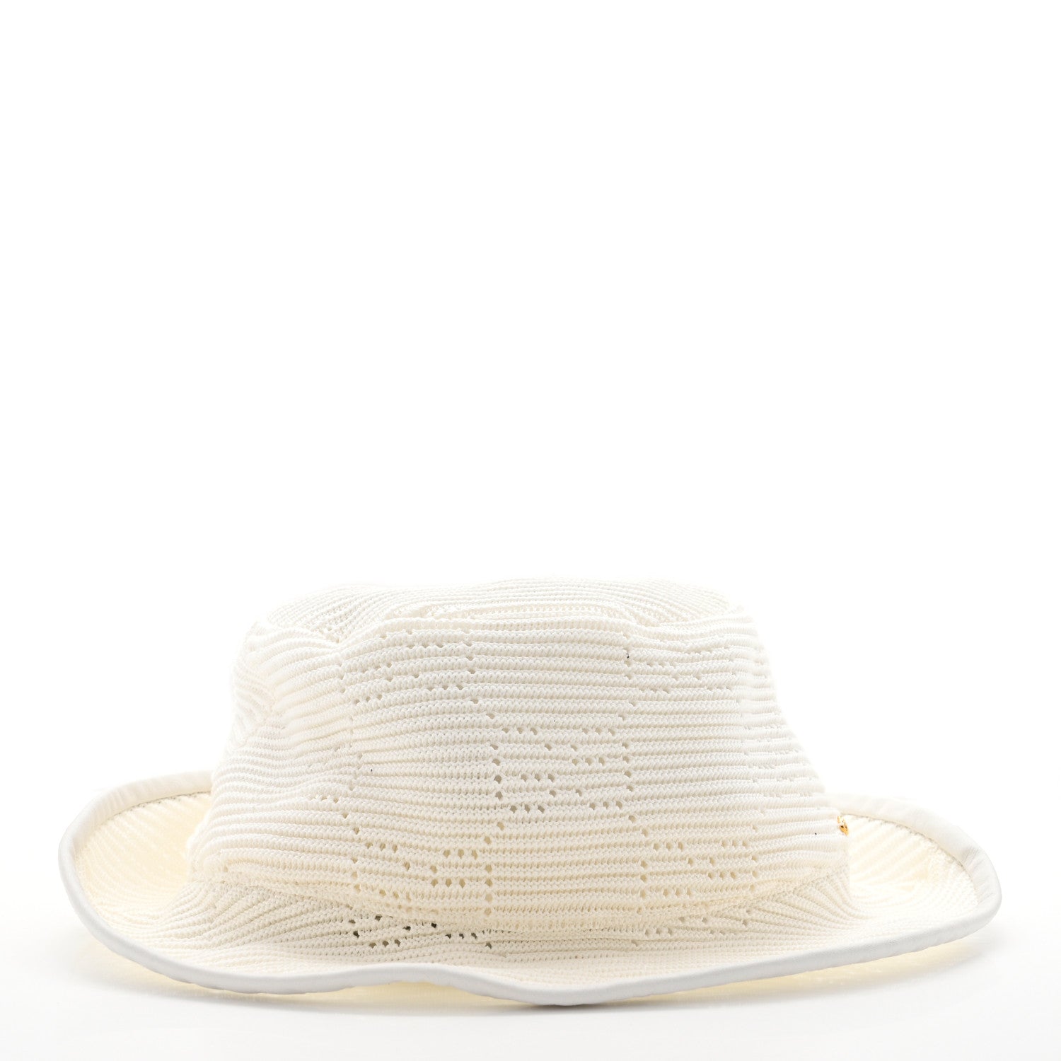 Gucci Cotton Crochet GG Monogram Bucket Hat S White 3 of 8