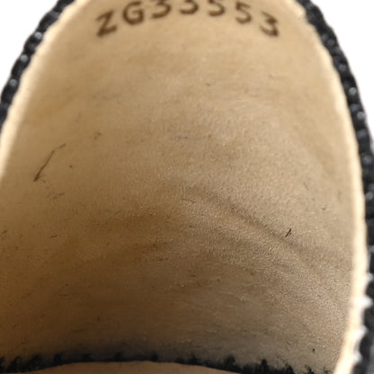 Chanel Tweed CC Slip On Espadrilles 37 Black Silver 13 of 15