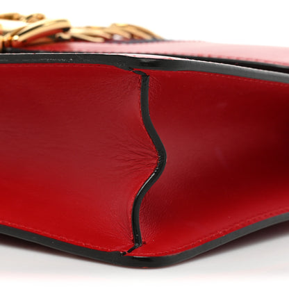 Gucci Calfskin Small Sylvie Shoulder Bag Hibiscus Red 8 of 12