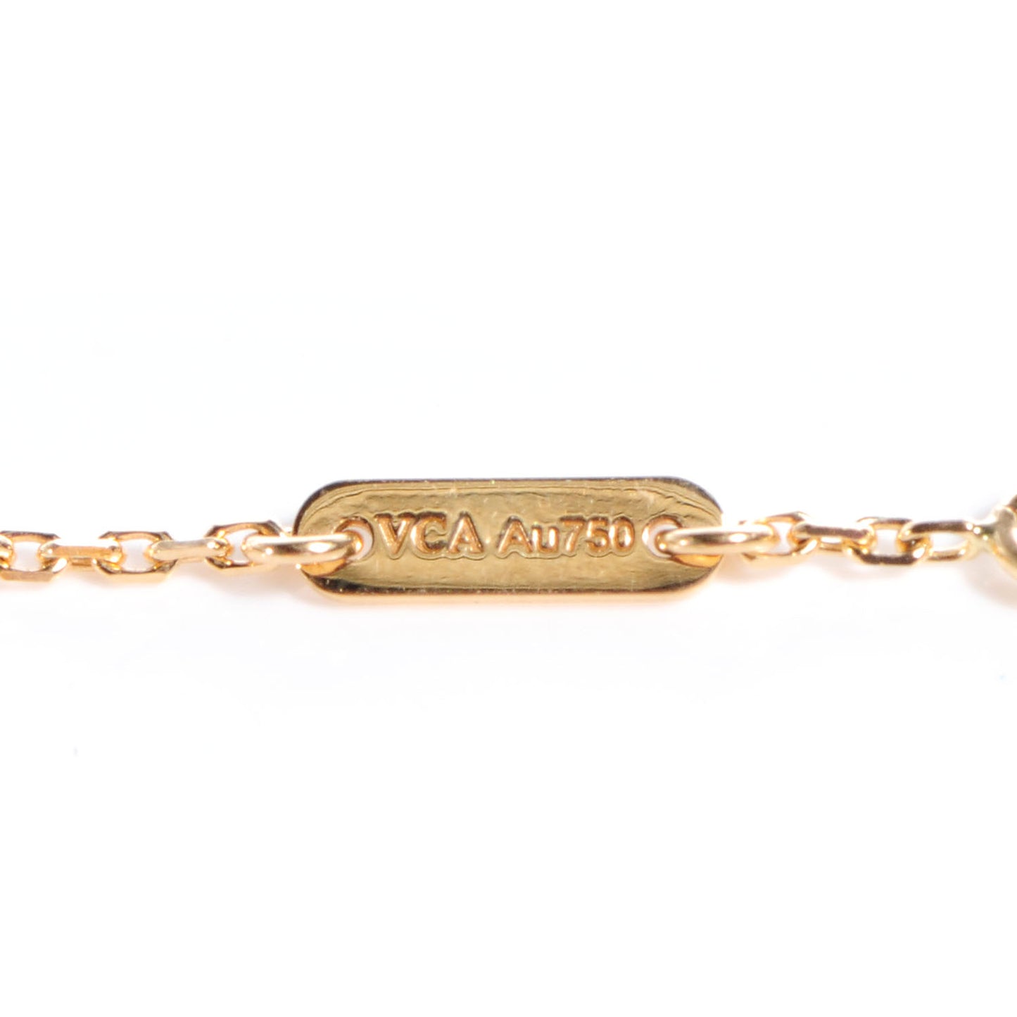 18K Yellow Gold Mother of Pearl Sweet Alhambra Butterfly Bracelet