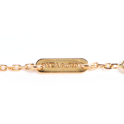 Van Cleef & Arpels 18K Yellow Gold Mother of Pearl Sweet Alhambra Butterfly Bracelet 6 of 9