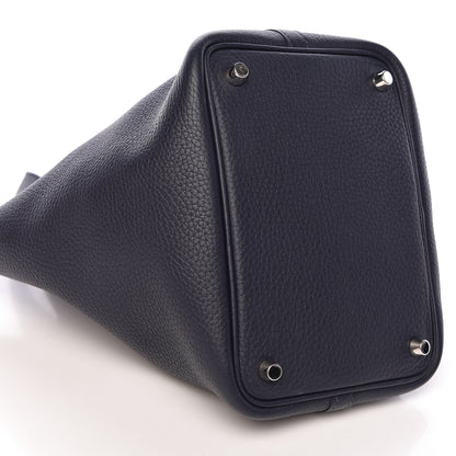 Hermes Taurillon Clemence Picotin Lock 18 PM Bleu Abysse 9 of 11