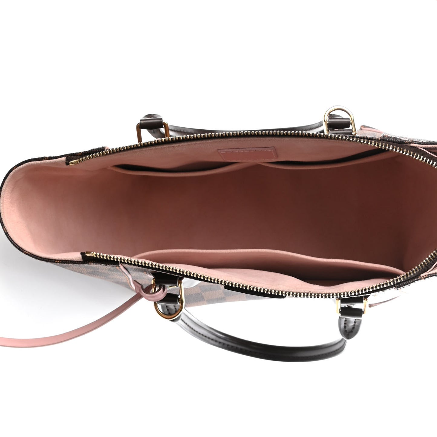 Damier Ebene Caissa Tote PM Rose Ballerine