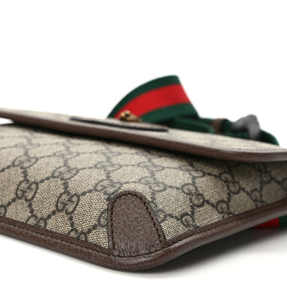 Gucci GG Supreme Monogram Neo Vintage Web Belt Bag Brown 8 of 8
