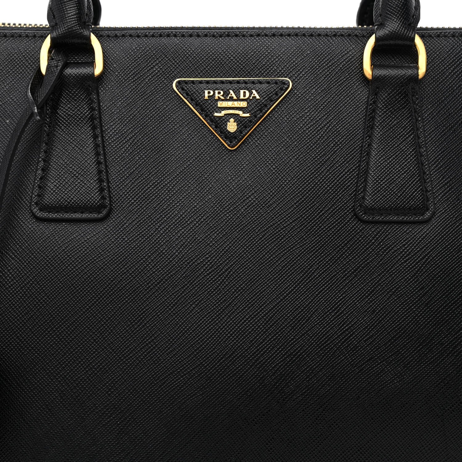 Prada Saffiano Medium Galleria Double Zip Tote Black 9 of 12