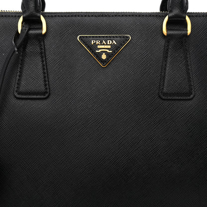 Prada Saffiano Medium Galleria Double Zip Tote Black 9 of 12