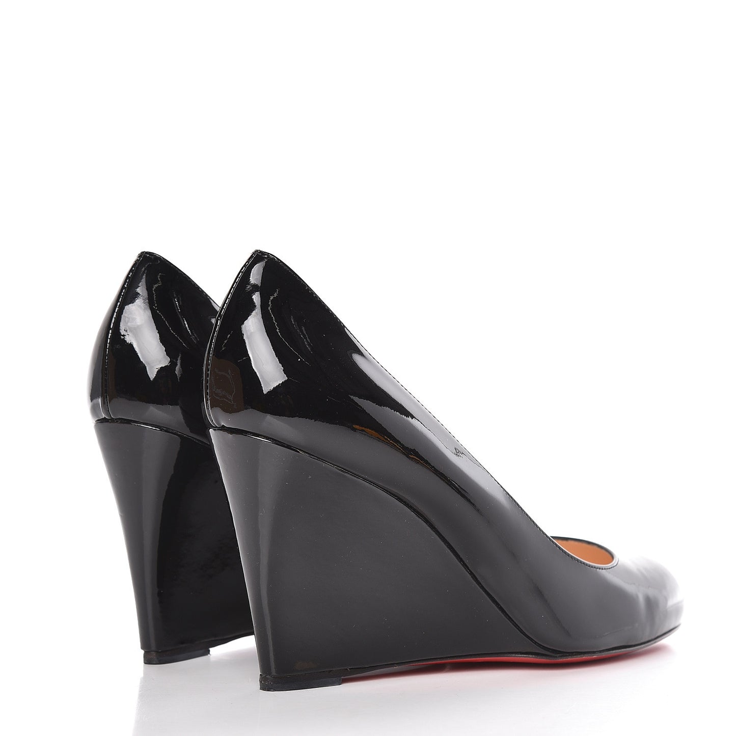 Patent Ron Ron Zeppa 80 Wedges 38.5 Black