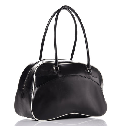 Prada Vitello Bowling Bag Black 3 of 17