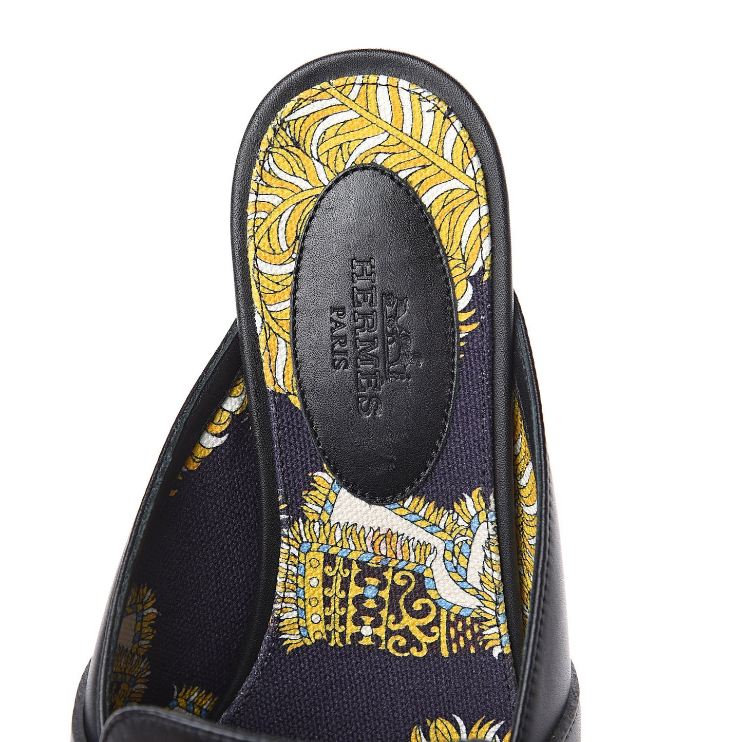 Calfskin Oz Mules 36 Black