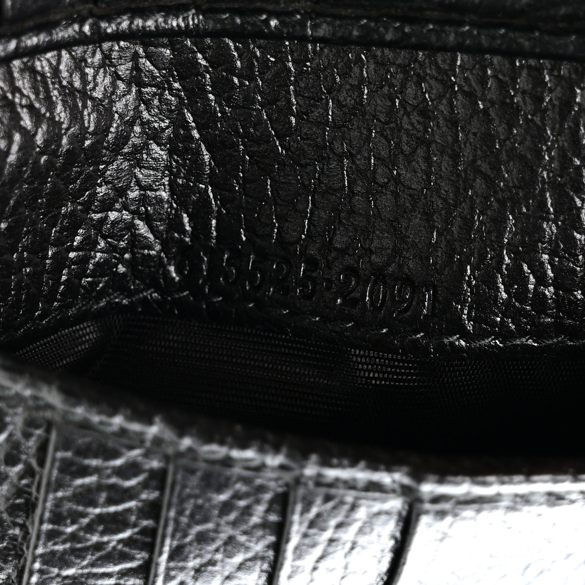 Gucci Dollar Calfskin Interlocking G French Wallet Black 7 of 7
