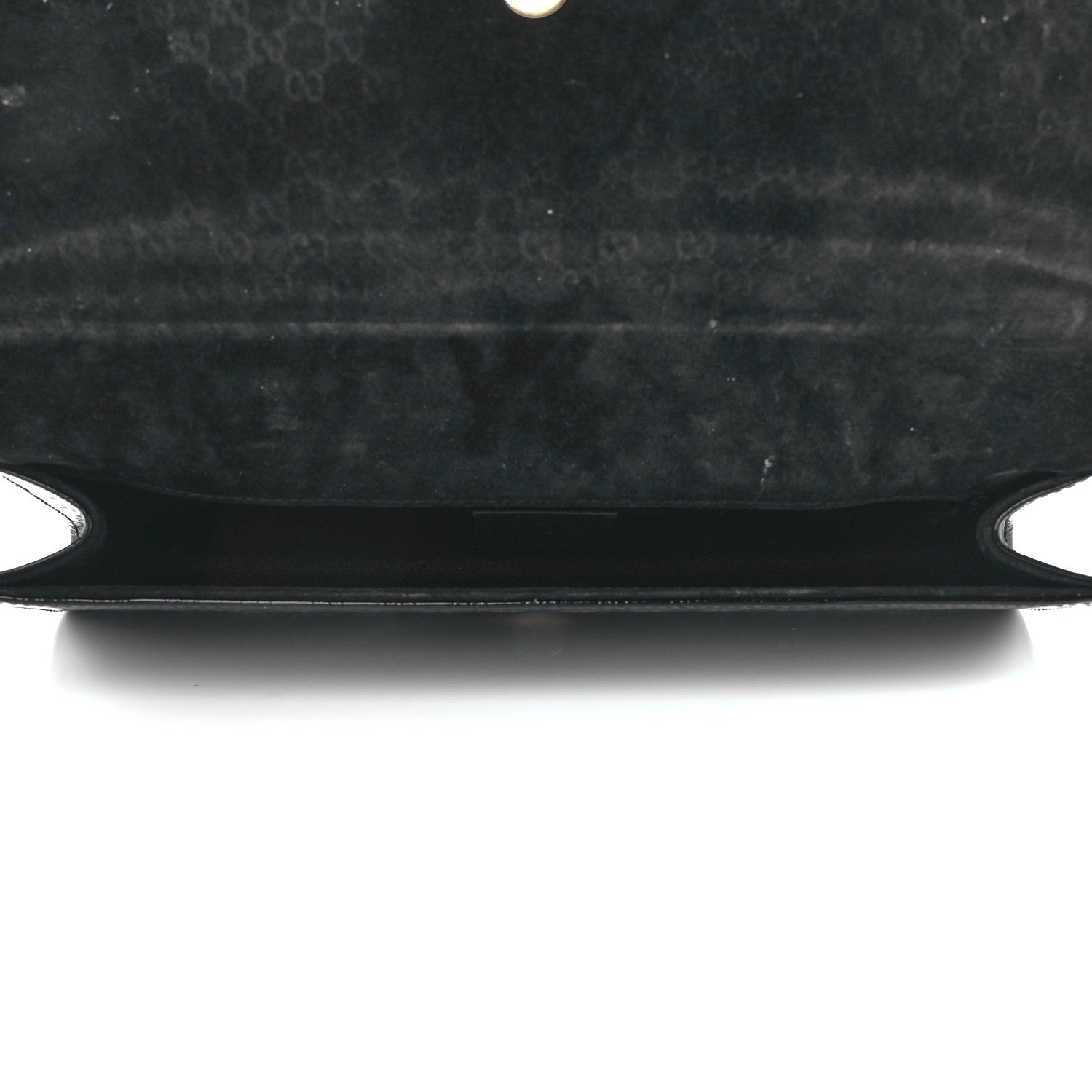 Gucci Patent Microguccissima Small Broadway Clutch Black 5 of 13