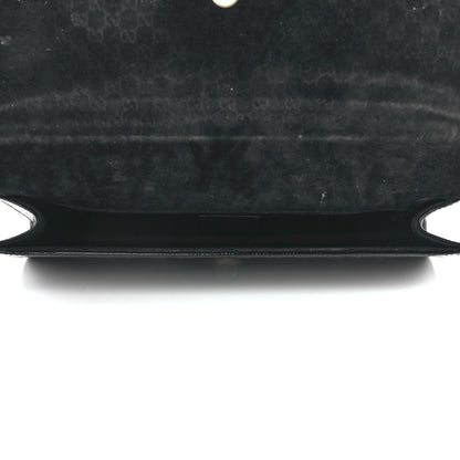 Gucci Patent Microguccissima Small Broadway Clutch Black 5 of 13