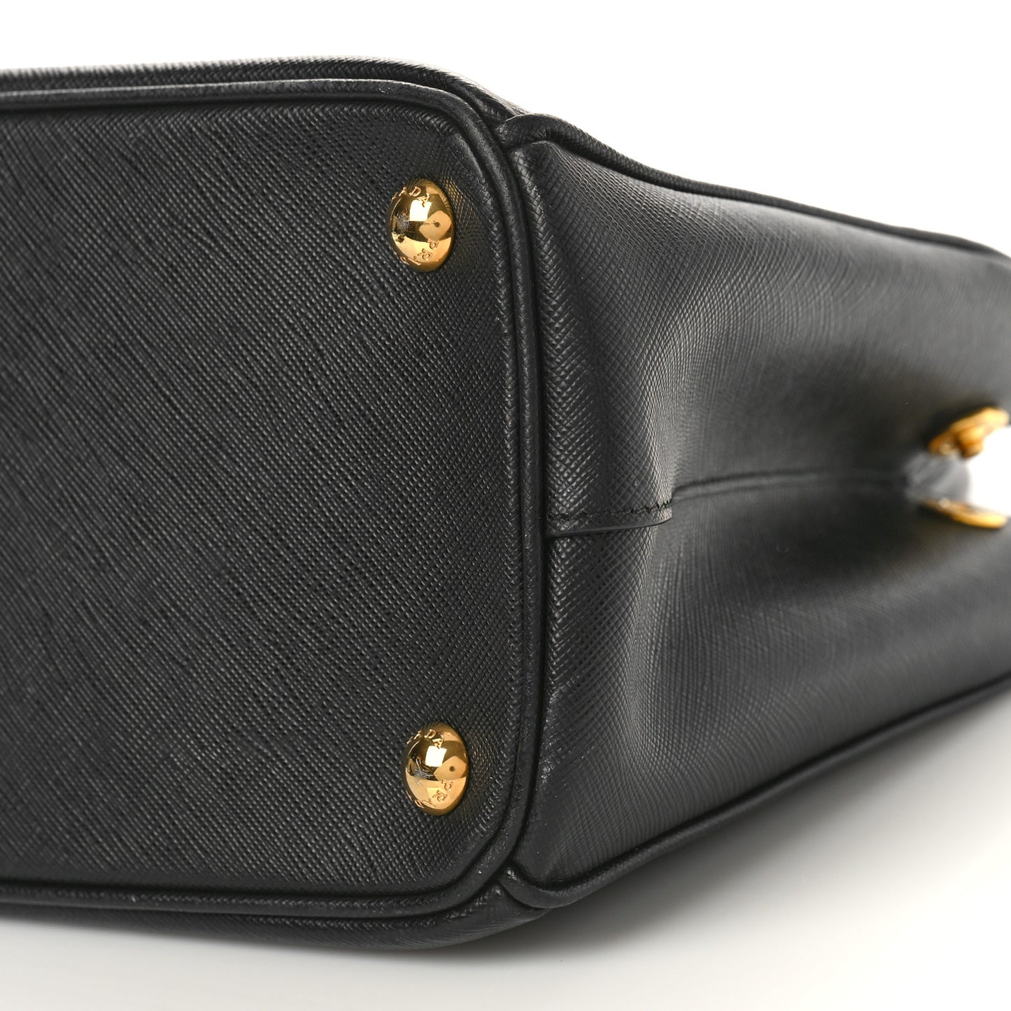 Saffiano Small Galleria Double Zip Tote Black