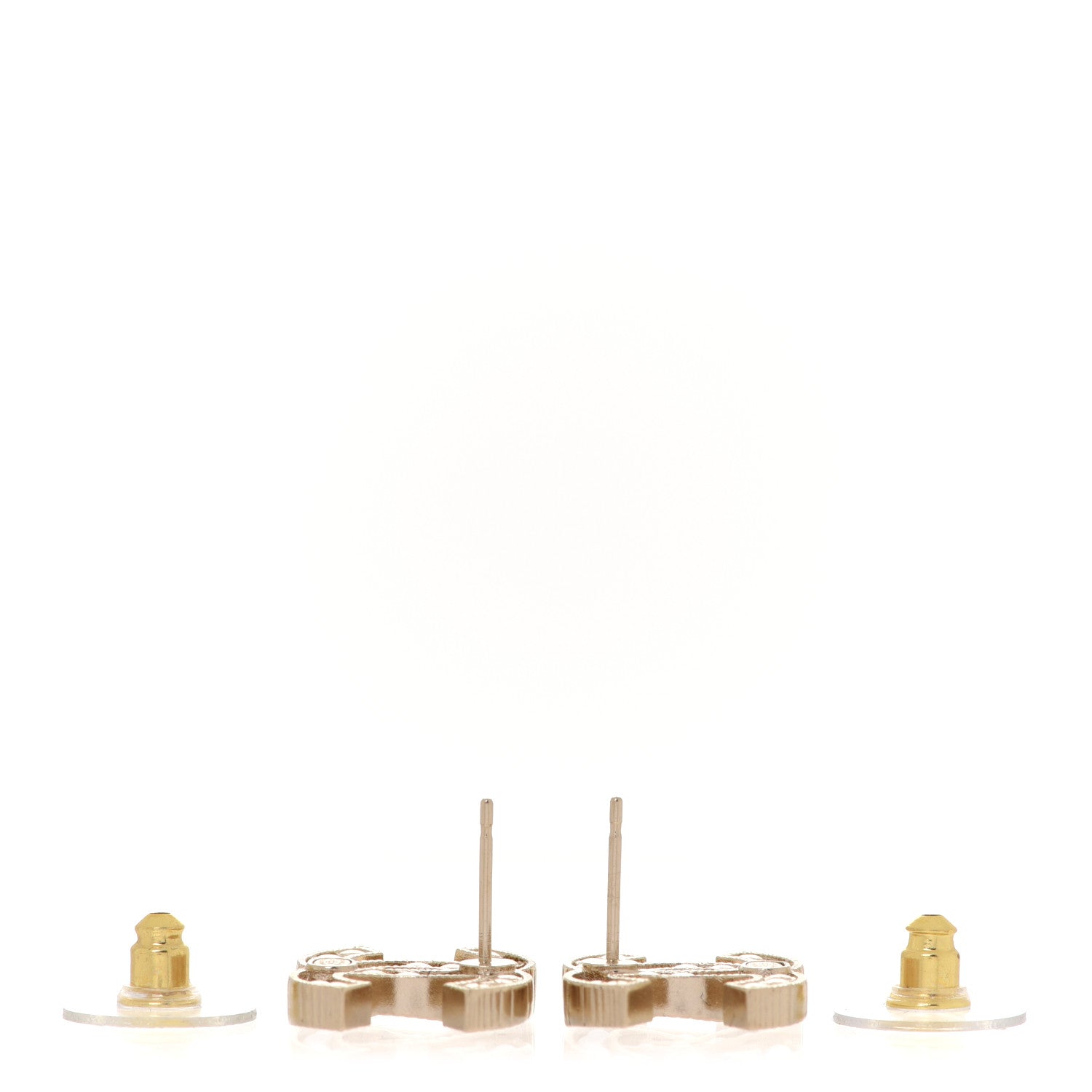 Chanel Pearl CC Earrings Gold 3 of 5