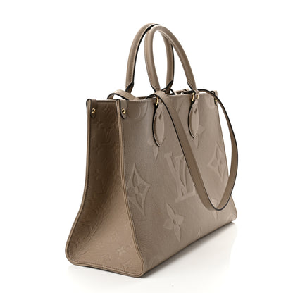 Louis Vuitton Empreinte Monogram Giant Onthego MM Tourterelle 3 of 10