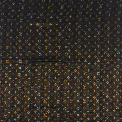 Louis Vuitton Silk Lurex Wool So Shine Monogram Shawl Black 2 of 4