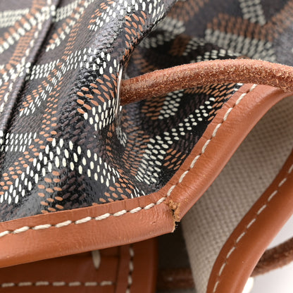 Goyard Goyardine Calfskin Alpin MM Backpack Gold Black 10 of 15