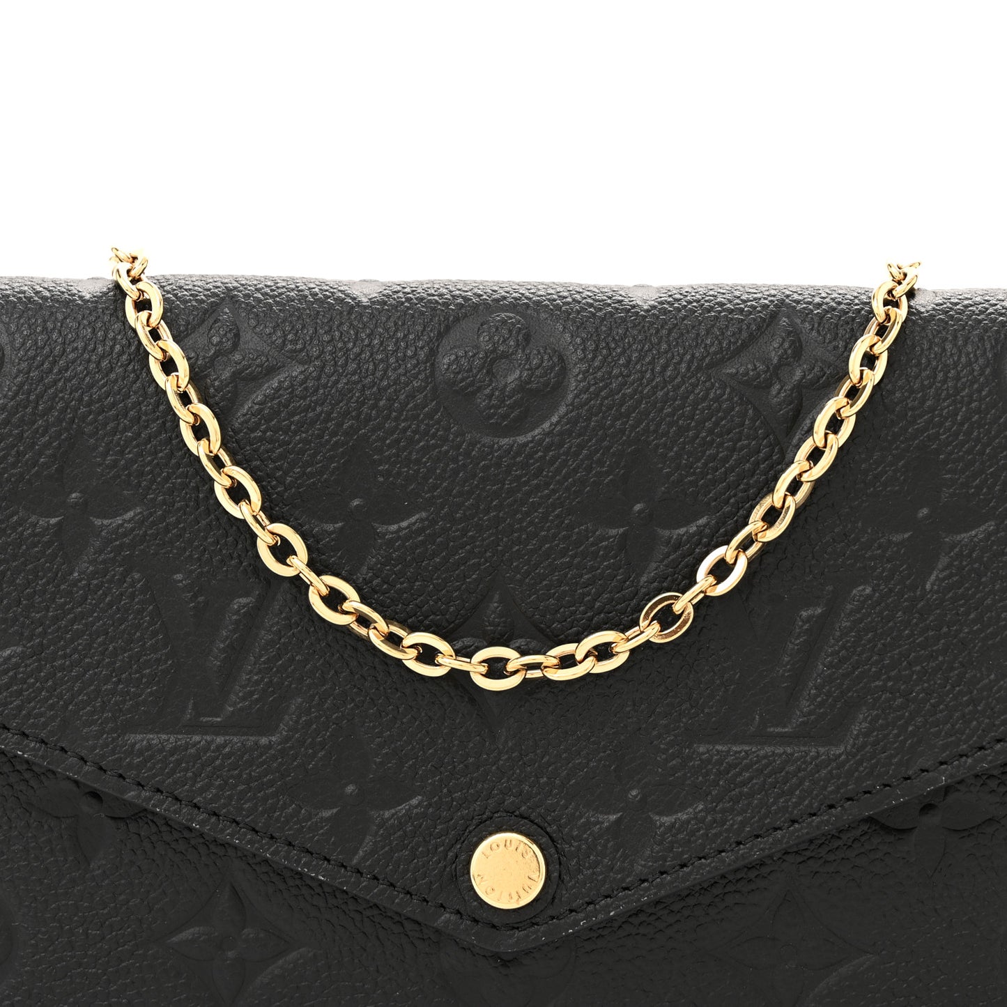 Empreinte Pochette Felicie Chain Wallet Black