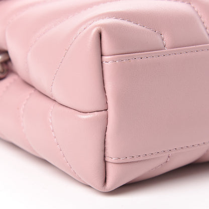 Saint Laurent Calfskin Y Quilted Monogram Toy Loulou Crossbody Bag Tender Pink 10 of 12