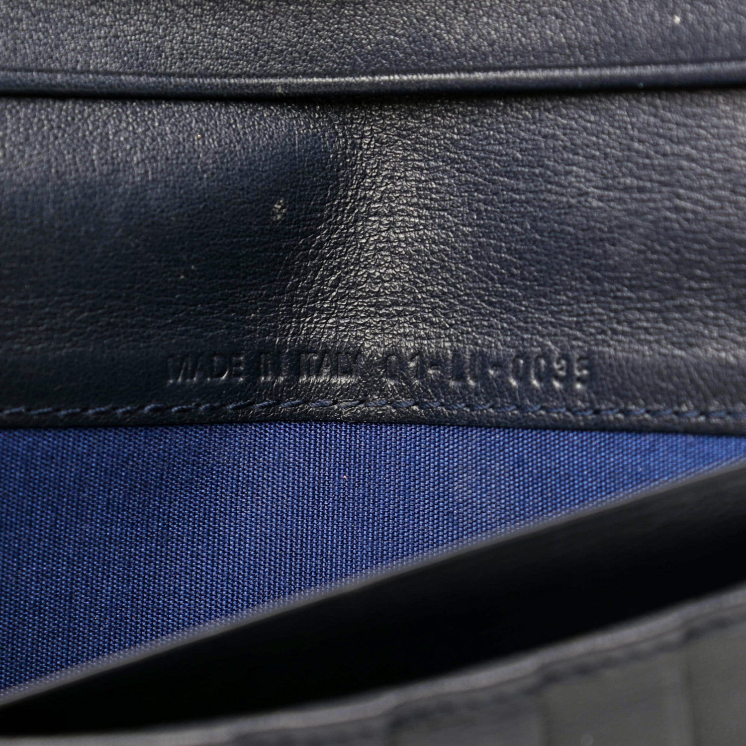 Christian Dior Monogram Calfskin D Continental Wallet Navy 7 of 7