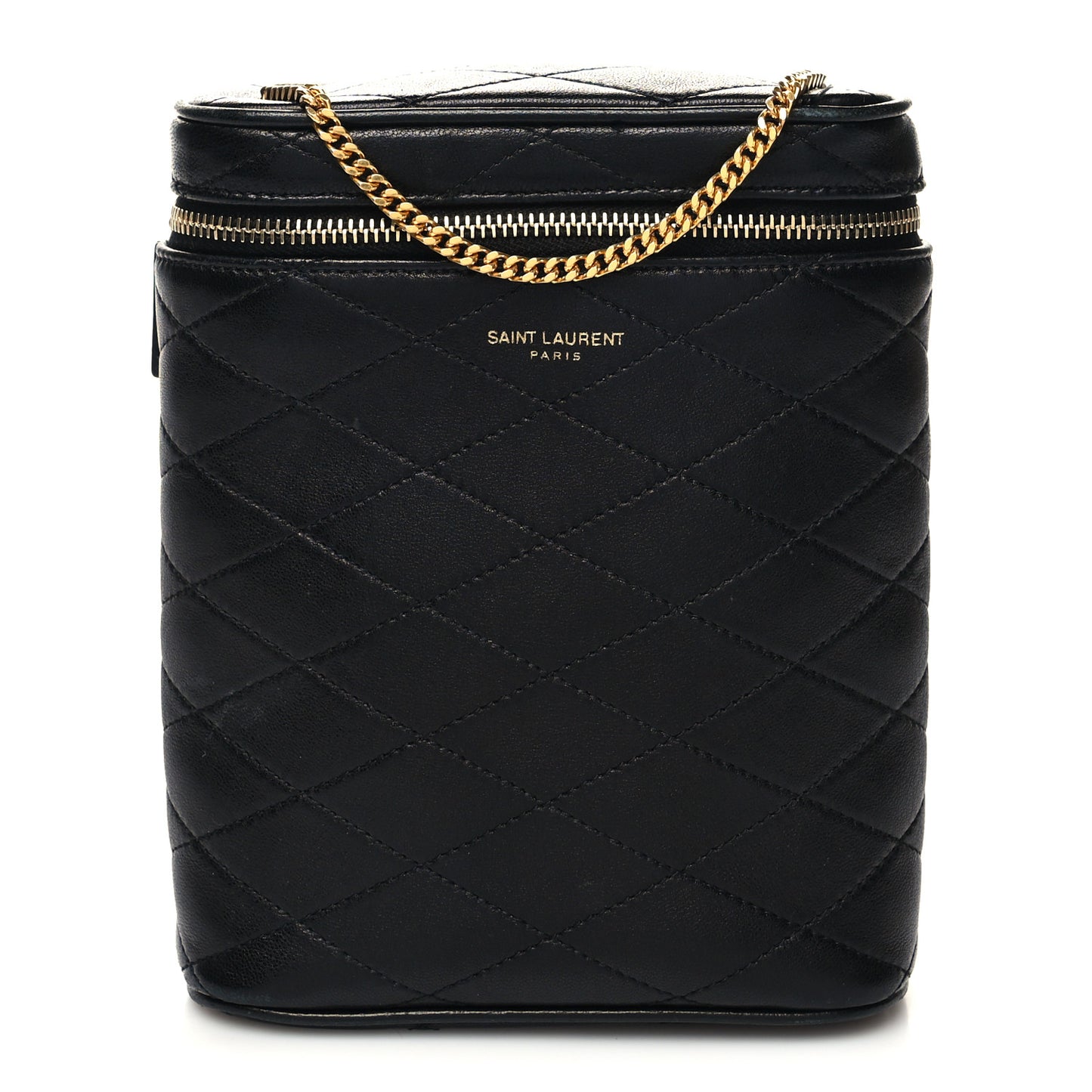 Lambskin Quilted Binocular Case Black