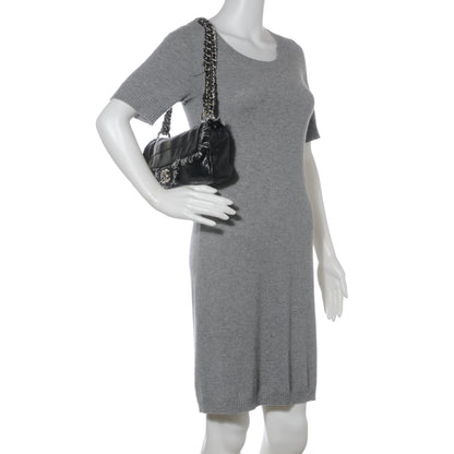 Chanel Lambskin Tweedy Flap Black 2 of 9