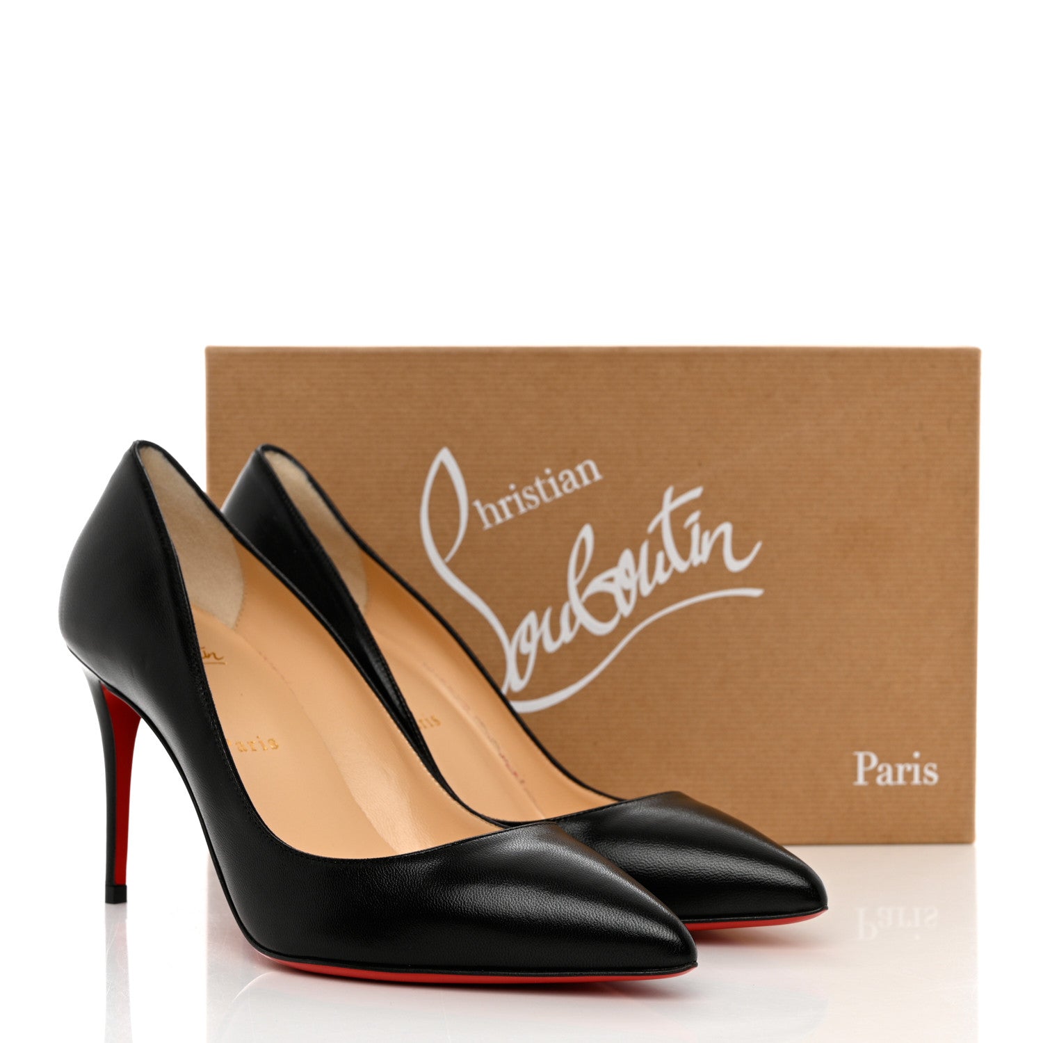 Christian Louboutin Shiny Nappa Pigalle Follies 85 Pumps 39 Black 8 of 8