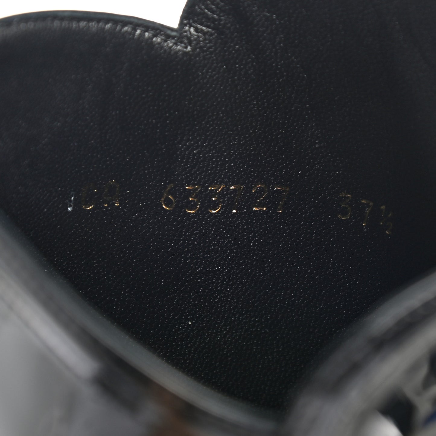 Patent Knee High Boots 37.5 Black