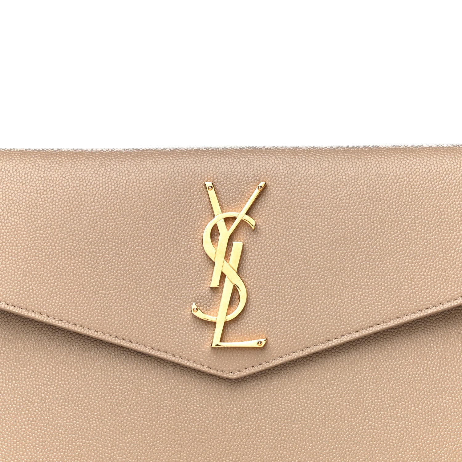 Saint Laurent Grain De Poudre Uptown Pouch Dark Beige 8 of 11