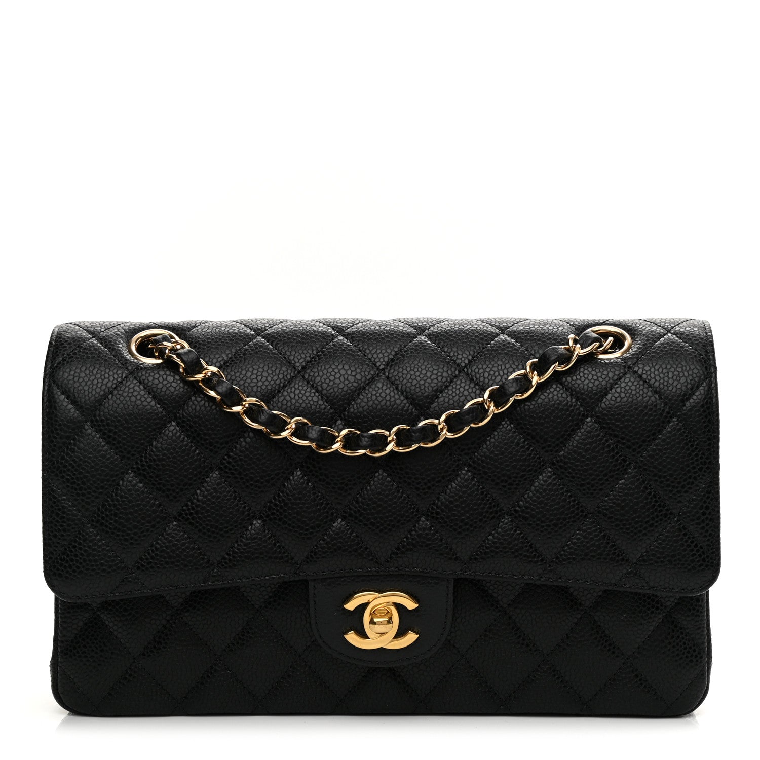 Chanel Caviar Quilted Medium Double Flap Black 1 of 9
