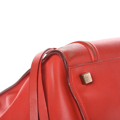 Celine Nappa Calfskin Medium Phantom Luggage Vermillion 25 of 28