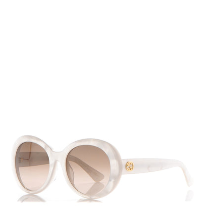 Gucci Acetate Round Sunglasses GG3829 F/S White 1 of 8