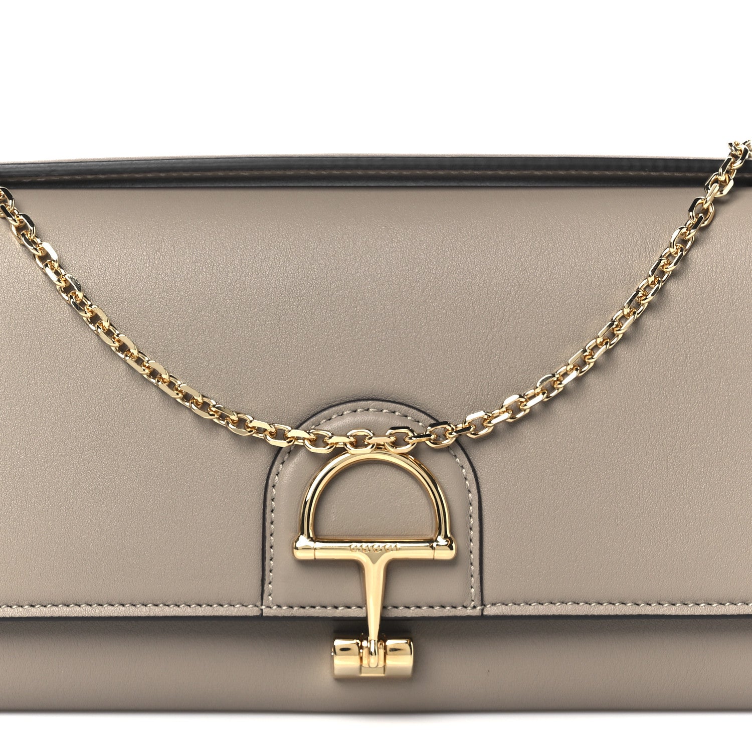 Gucci Calfskin Gucci 73 Clutch Dove Grey 9 of 11