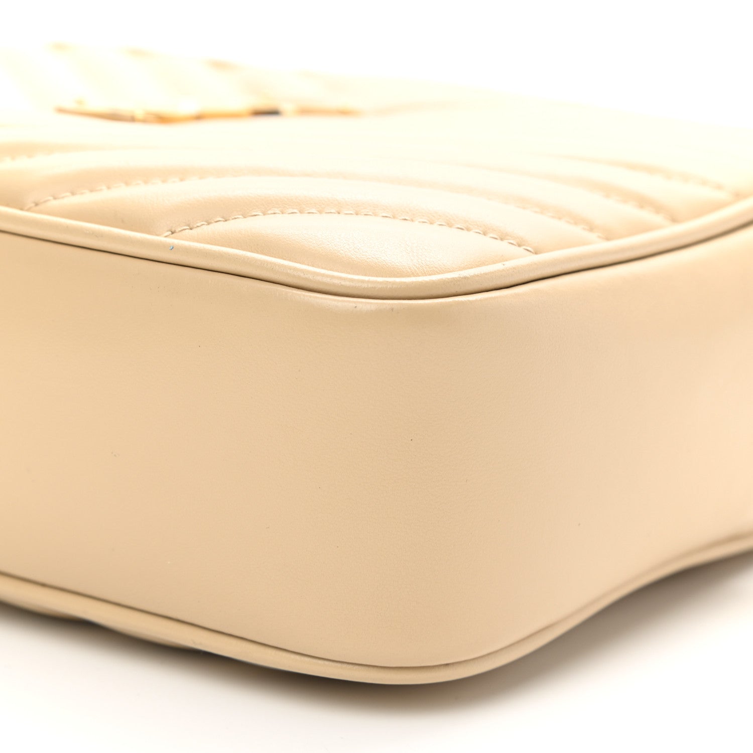 Saint Laurent Calfskin Matelasse Monogram Lou Camera Bag Ivory Natural 7 of 8