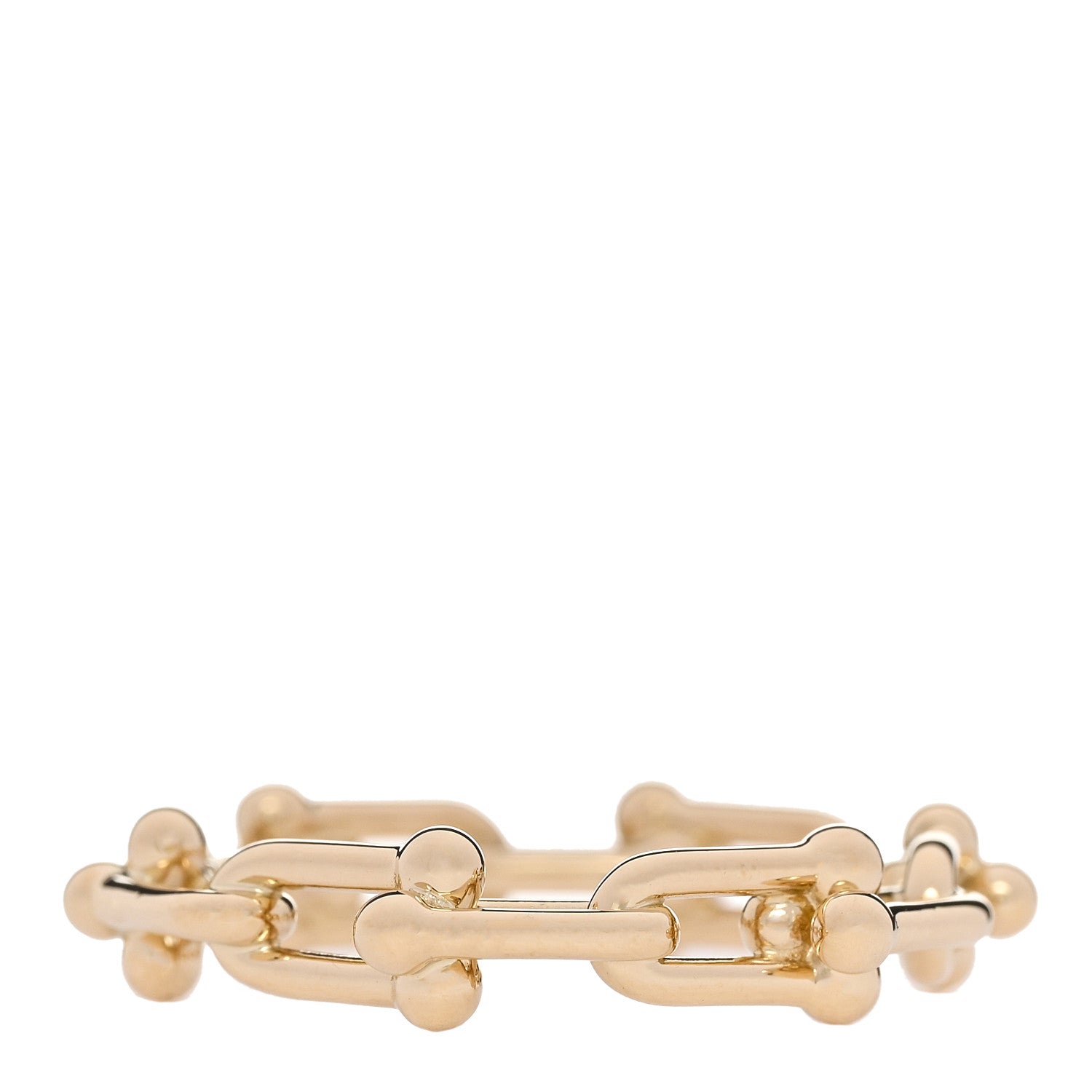 Tiffany 18K Yellow Gold Hardwear Micro Link Ring 54 6.75 3 of 7