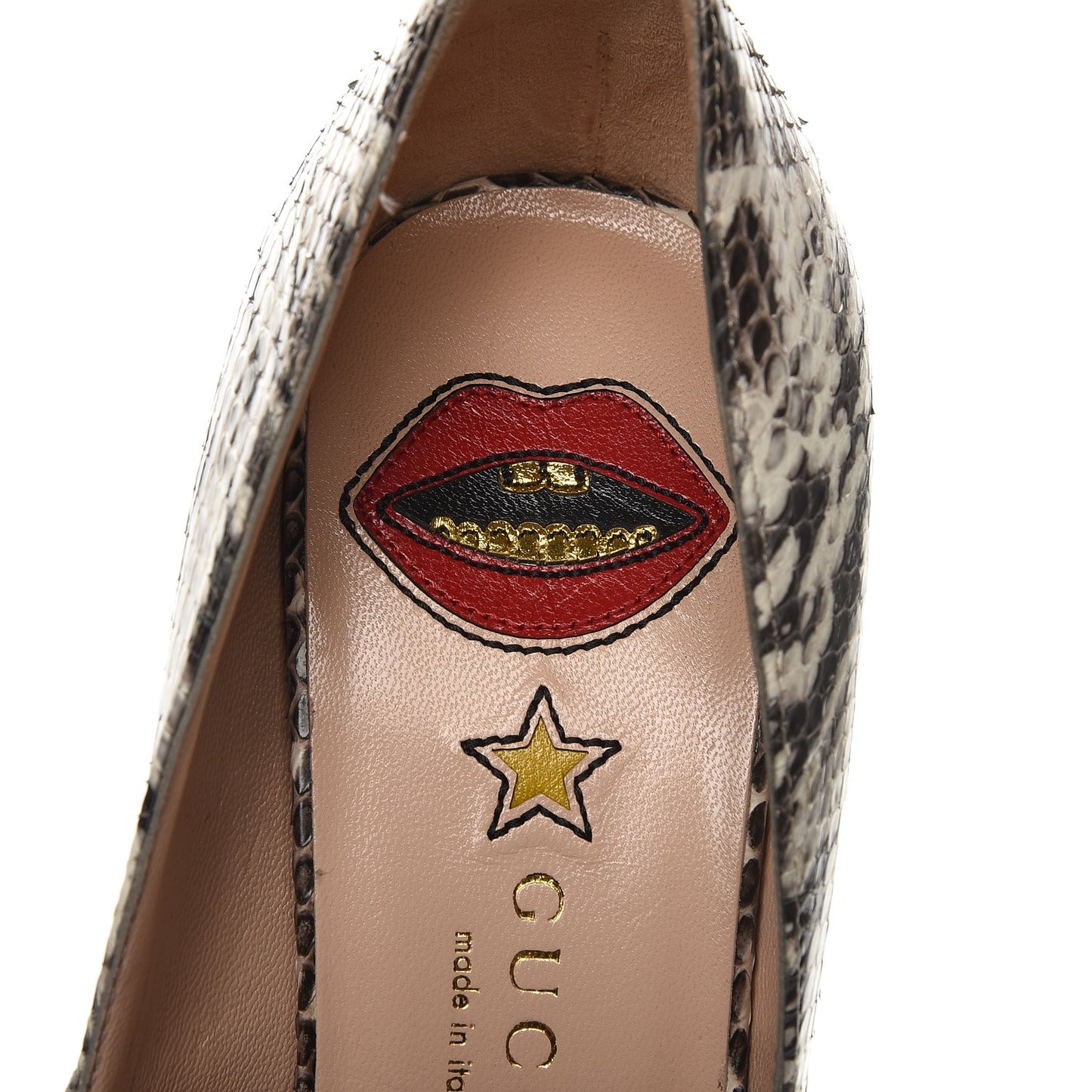 Elaphe Snakeskin Classic Pumps 38 Roccia