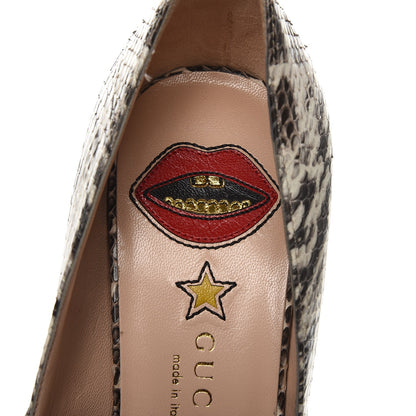 Gucci Elaphe Snakeskin Classic Pumps 38 Roccia 8 of 9