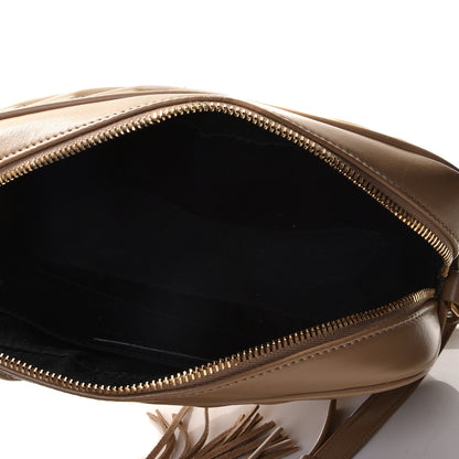 Saint Laurent Calfskin Matelasse Monogram Lou Camera Bag Dark Beige 4 of 9
