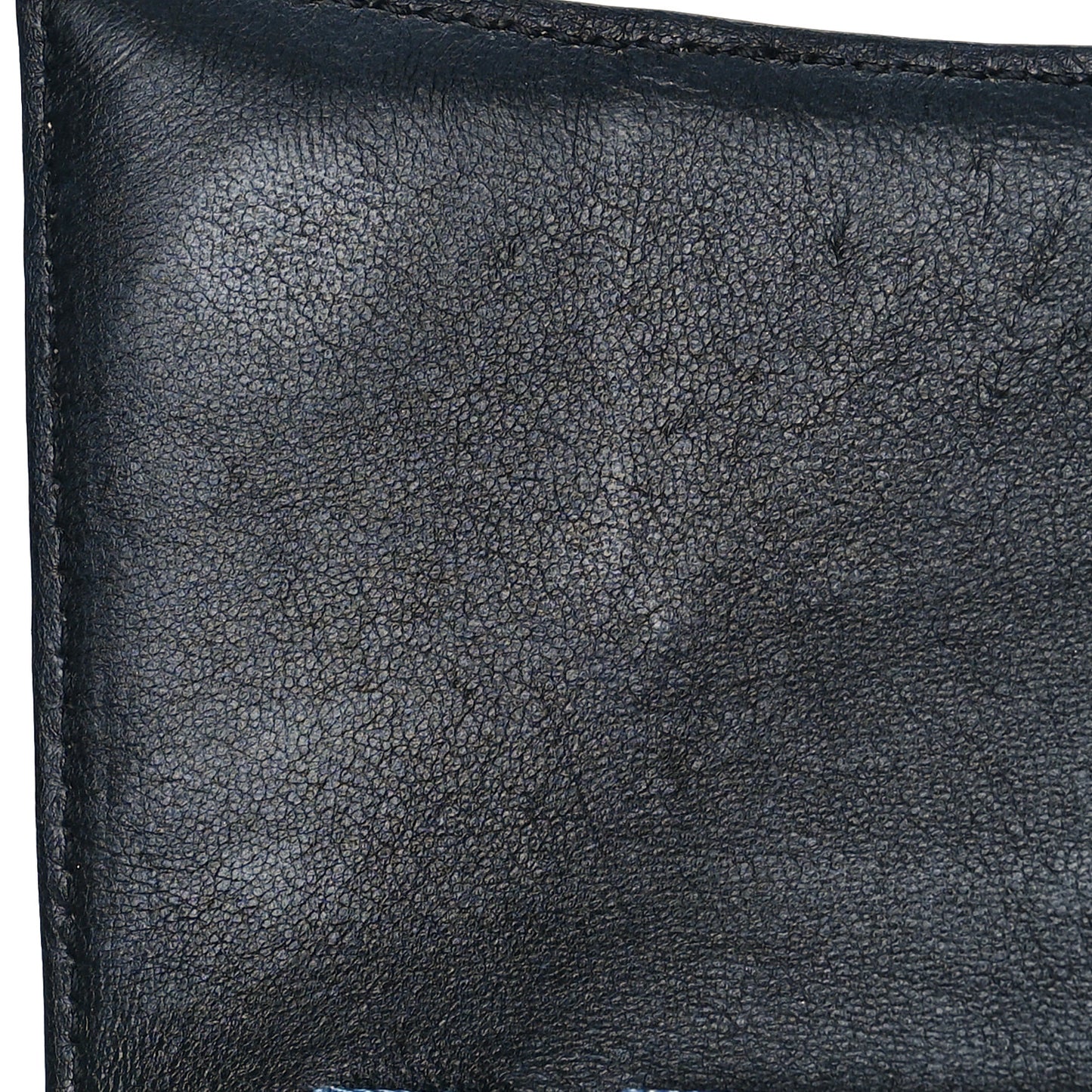 Nappa Denim Printed Hourglass Chain Bag Denim Blue