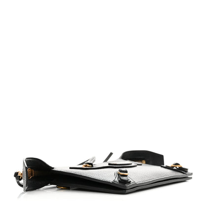Balenciaga Grained Calfskin Neo Classic Gold Hardware Multipouch Black 4 of 11