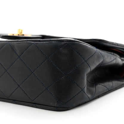 Chanel Lambskin Quilted Small Double Flap Navy 11 of 14