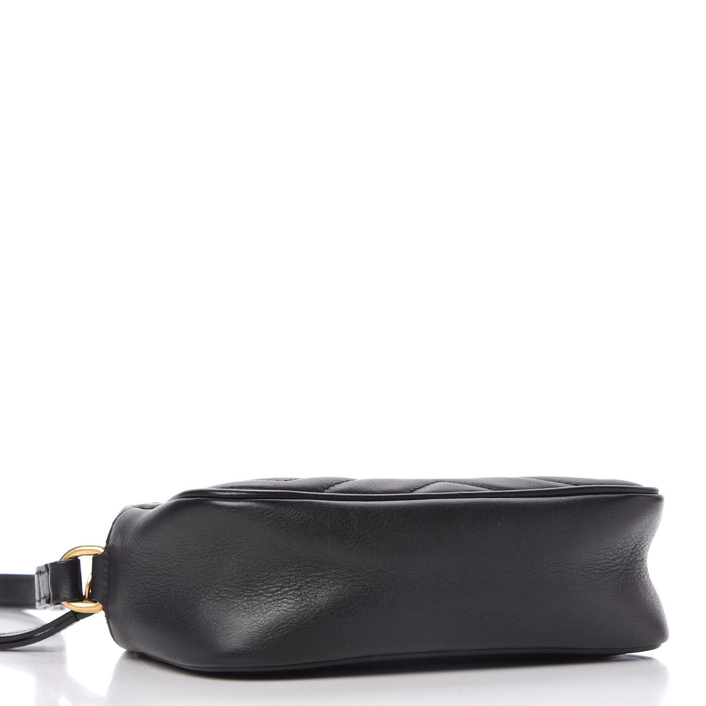 Calfskin Matelasse Mini GG Marmont Wrist Wallet Black