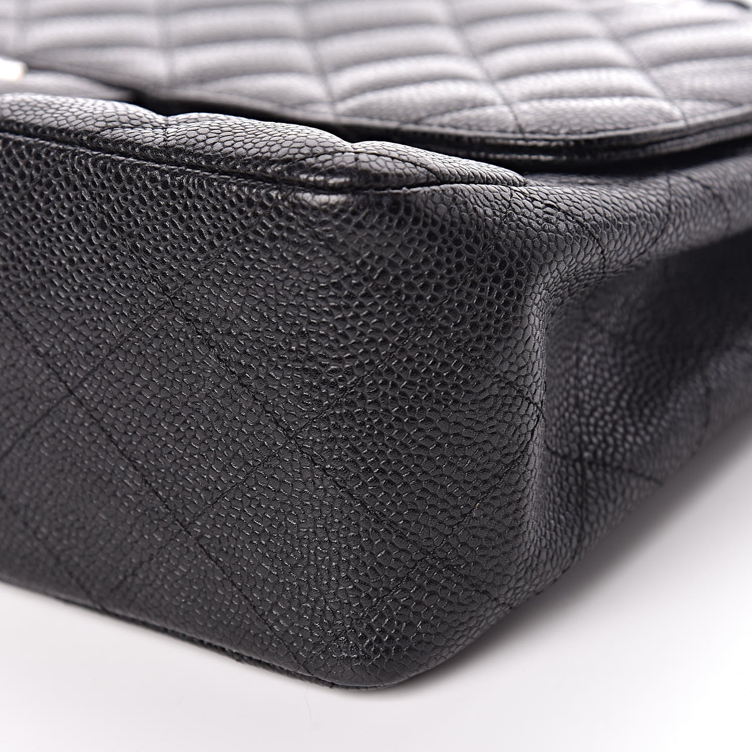 Chanel Caviar Quilted Jumbo Single Flap Black 10 of 12