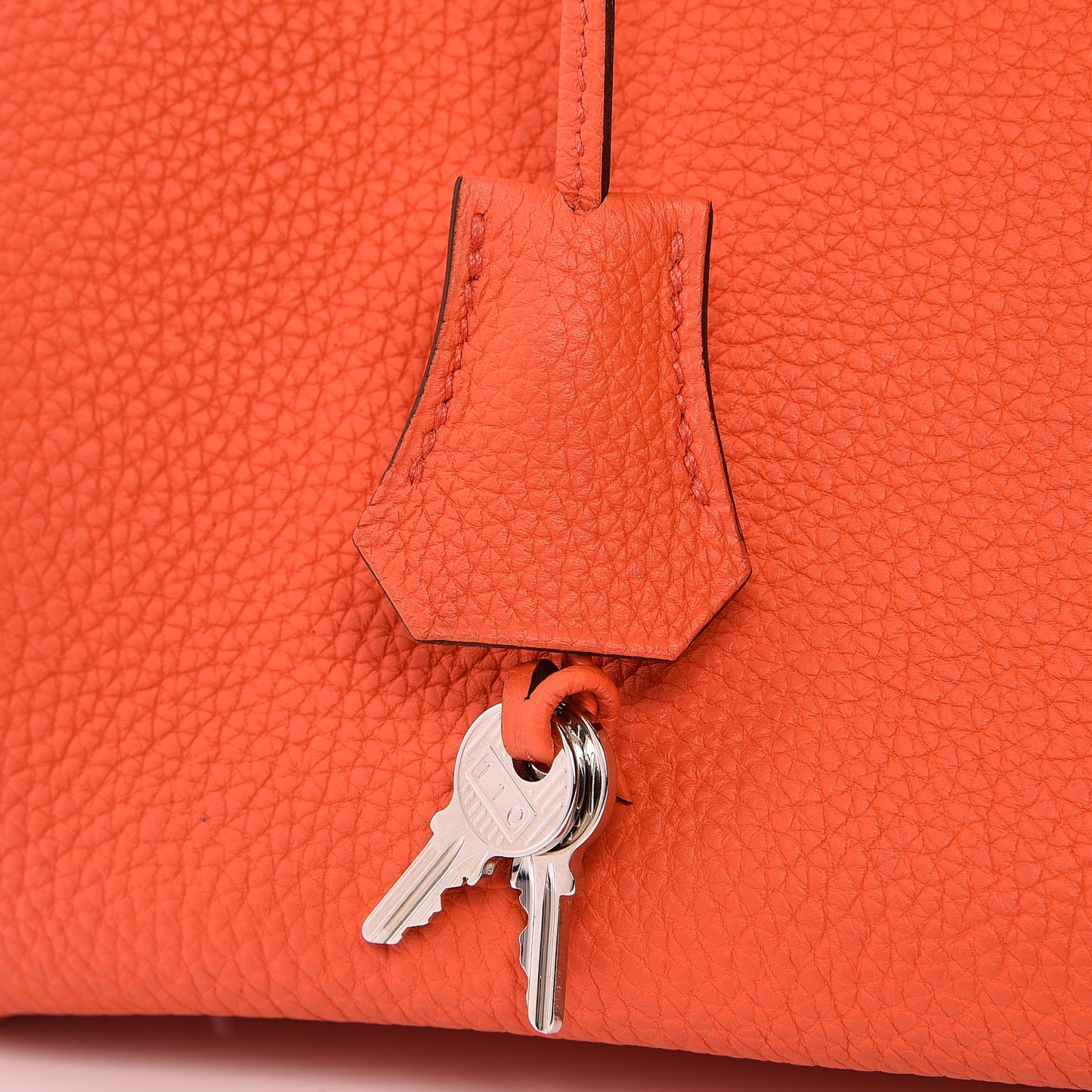 Taurillon Clemence Birkin 30 Orange Poppy