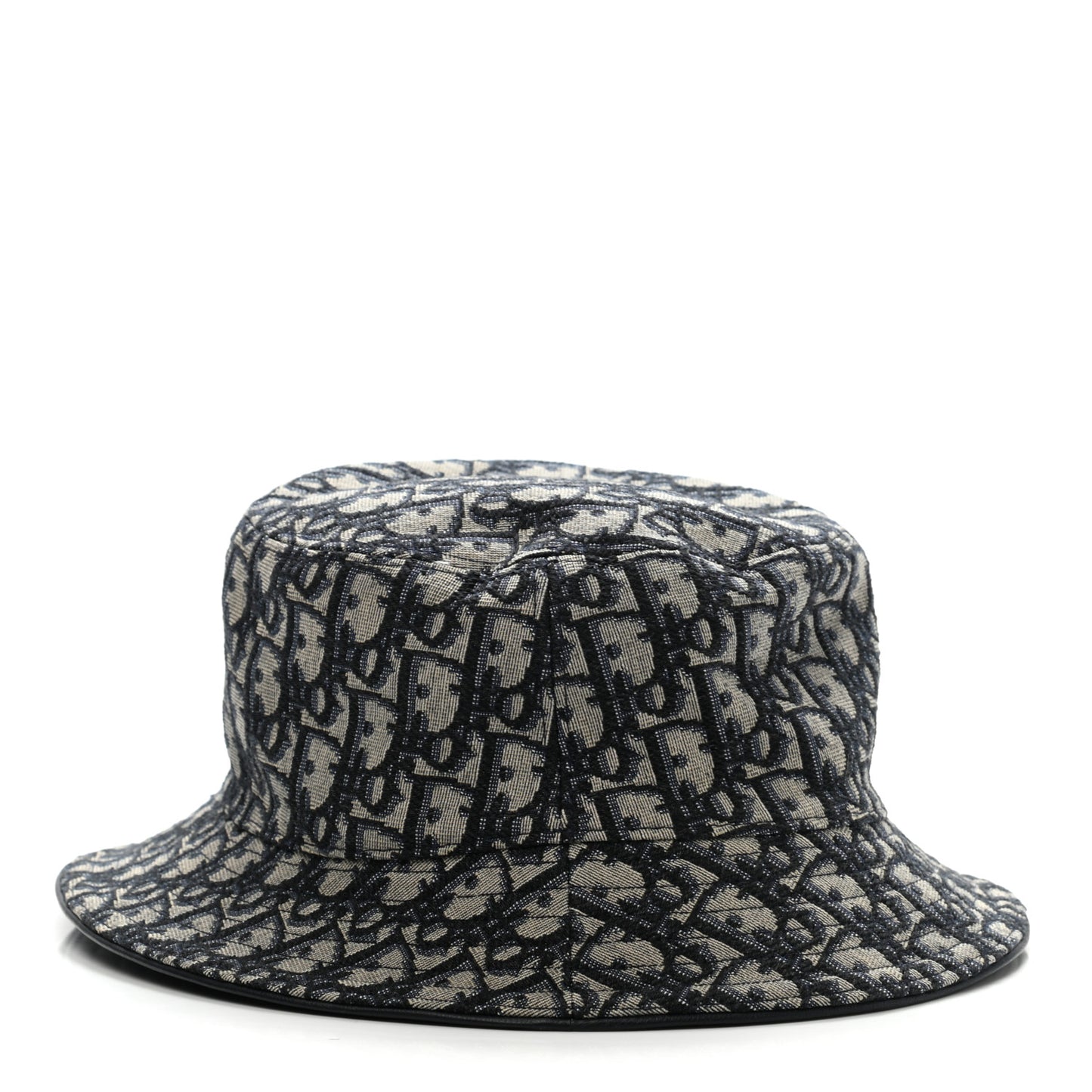 Oblique Jacquard Bucket Hat L Blue