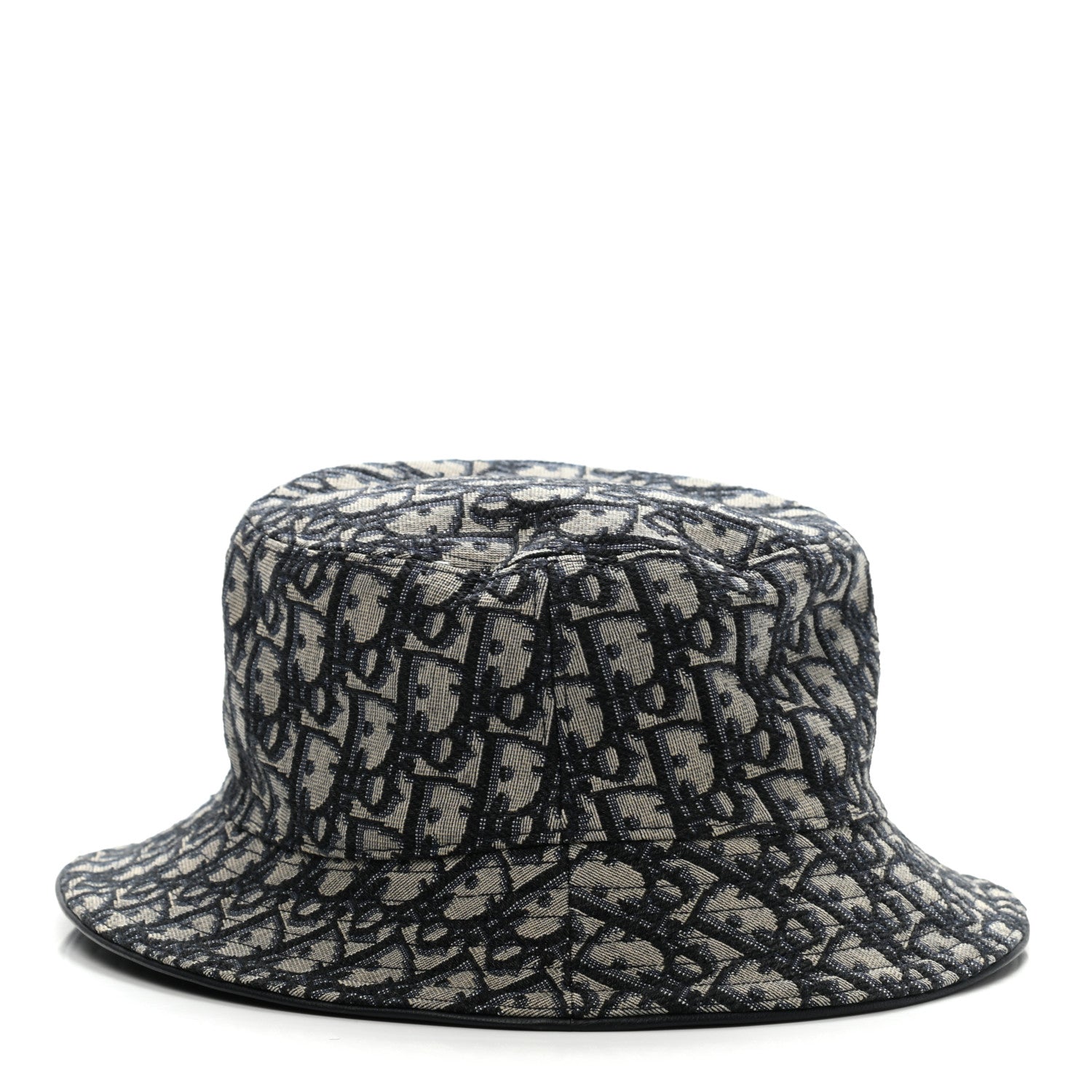 Christian Dior Oblique Jacquard Bucket Hat L Blue 4 of 9